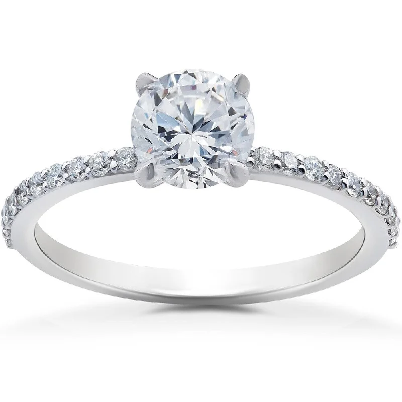 1 1/4ct Lab Grown Diamond Sophia Engagement Ring 14k White Gold