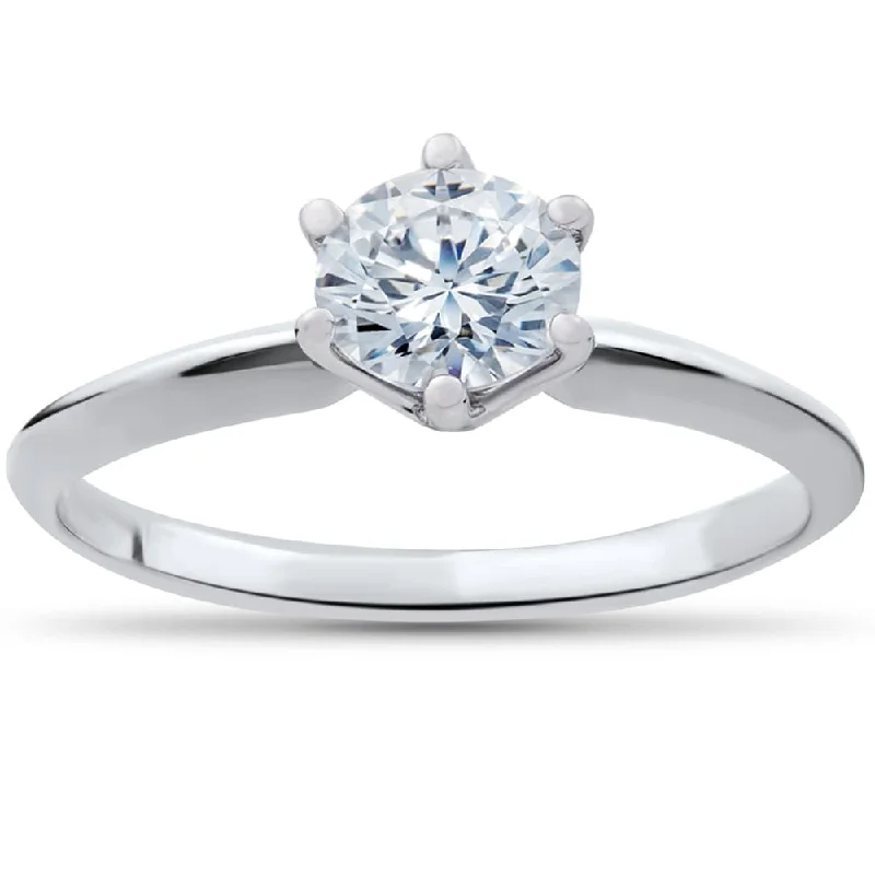 1 1/4ct Solitaire Diamond Engagement Ring White Gold